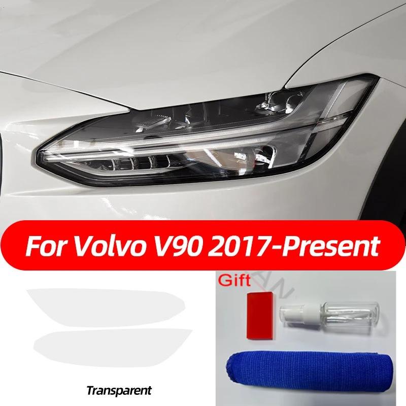 Rauchschwarzer TPU-Aufkleber Transparente Scheinwerfer-Schutzfolie Für Volvo XC40 XC60 XC90 S60 S90 V60 V90 2014- Zubehör