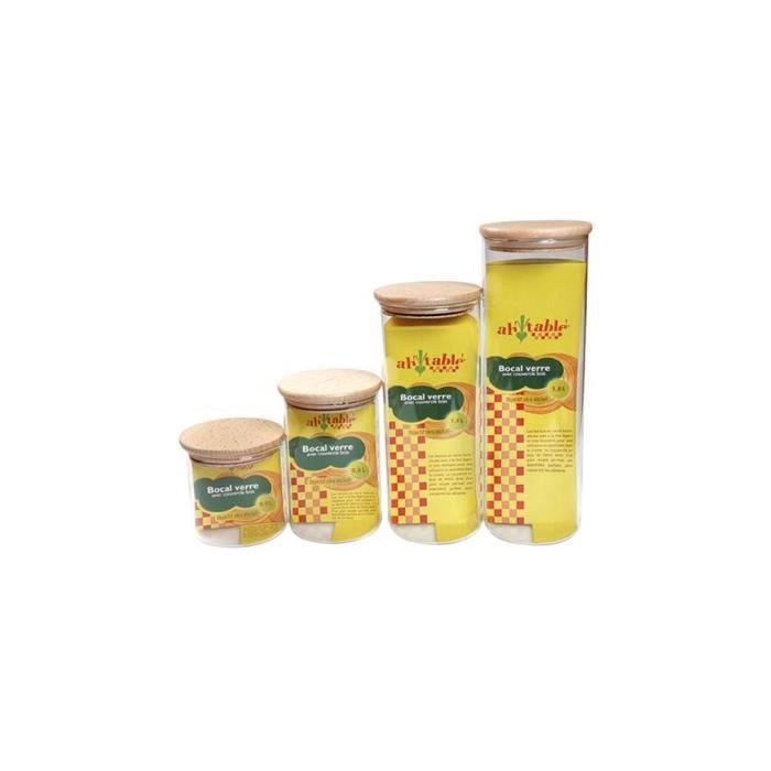 Bocal couvercle liège 1 L