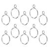 10Pcs Eyelet Curtain Rings Thick Metal Heavy-Duty Drapery Rings for Roman Shades Sliding Window Treatments Bathroom Shower