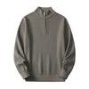 Autumn and Winter New Inner Sweater Solid Color High-end Semi-turtleneck Sweater Loose Trend Men's Knitted Sweater