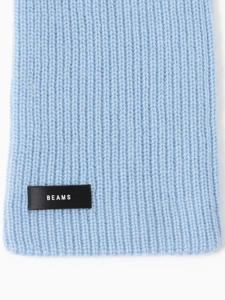 Beams Short Scarf In Men's SAX_BLUE (Free Size)