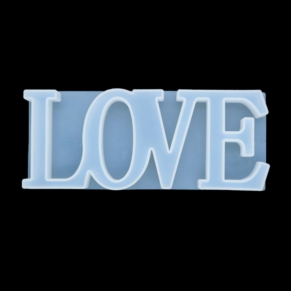 Silicone World 3D Heart Candle Silicone Mold Letters Epoxy Resin Mold DIY Crafts Aromatherapy Gypsum Soap Mold Home Decoration