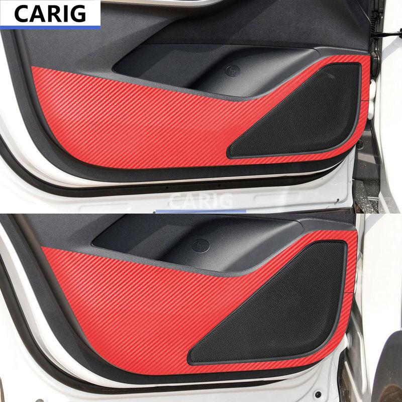 For CHANGAN CS75 PLUS 20-21 Door Anti-kick Sticker Modified Carbon Fiber Pattern Interior Car Film Accessories Modification