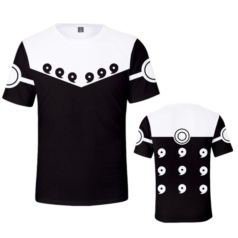 Hot Selling New Popular Japanese Anime Naruto Casual Short Sleeved T-shirt with Fashionable 3D Digital Printing