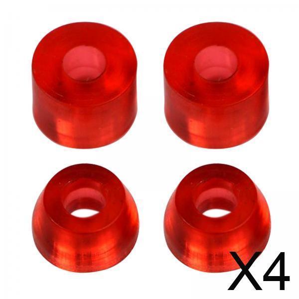 Universal PU Skateboard Truck Rebuild Kit Shock Pads and Bushings Set for Four Wheel Skateboards