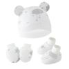 Newborn Newborn Baby Hat Anti Scratch Gloves Protective Foot Cover Three Piece Set Baby Hat Baby Hat