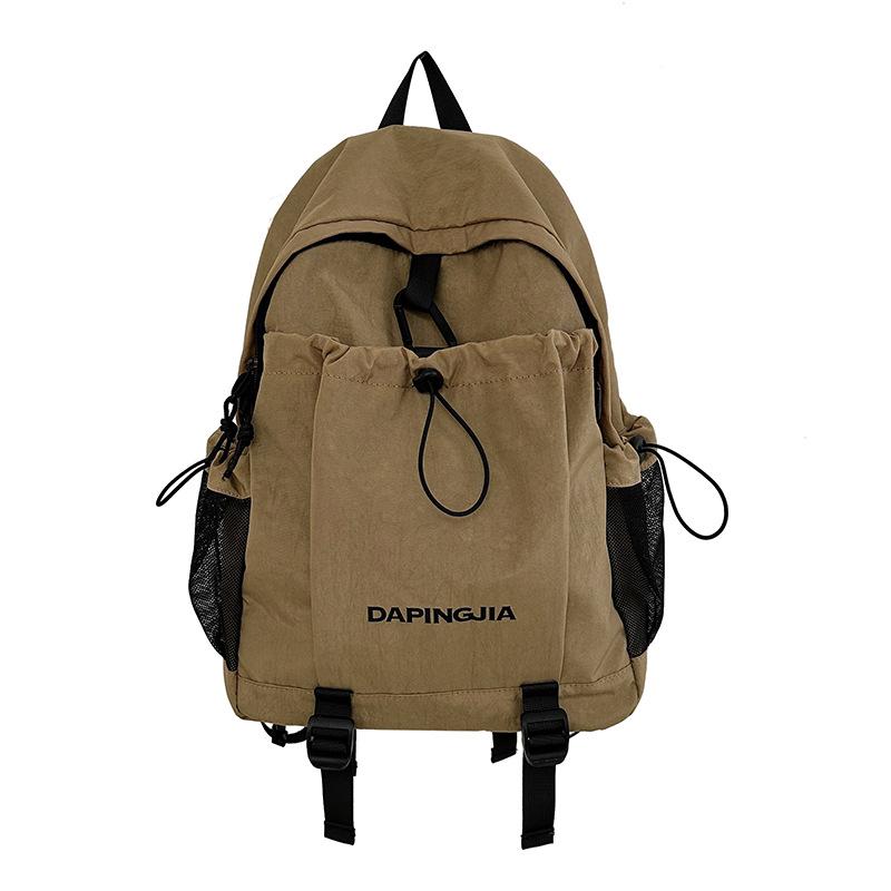 Student School Bag Women's Durable Backpack Men's Letter Print Backpack