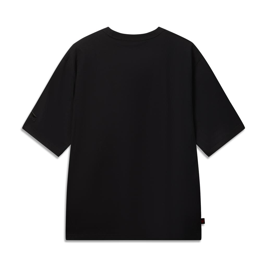 Li-Ning Fashion Casual Simple Round Neck Short Sleeve T-Shirt Unisex Tops AHSW431-5