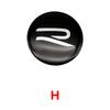 4Pcs For Volkswagen R-Line R GTI Polo Passat T5 Golf Scirocco 56mm Car Wheel Stickers Center Hub Cap Car Emblem Badge Decal