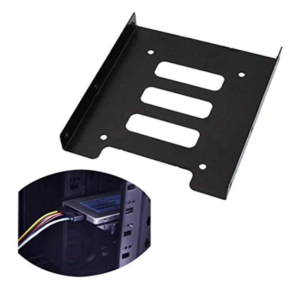 2.5 Inch To 3.5 Inch Mounting Bracket Hard Drive Adapter SSD HDD Holder Metal Mounting Adapter for PC Hard Drive Enclosure