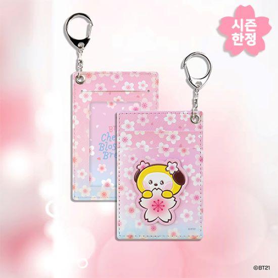 

BT21 2024 ЦВІТ ВИШНІ ШКІРЯНА НАШИВКА КАРТОК CHIMMY