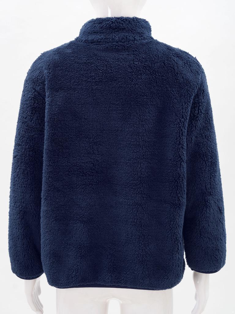 Kids Boys Girls Stylish Clothing Long Sleeve Stand Collar Zipper Closure Front Jacket Outerwear