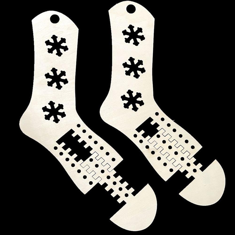 2pcs Sock Blockers,Lasers Cut Sock Blockers Template,DIY Knitting Sock Display Stand For Hand-Made Socks,For Knitters Beginners