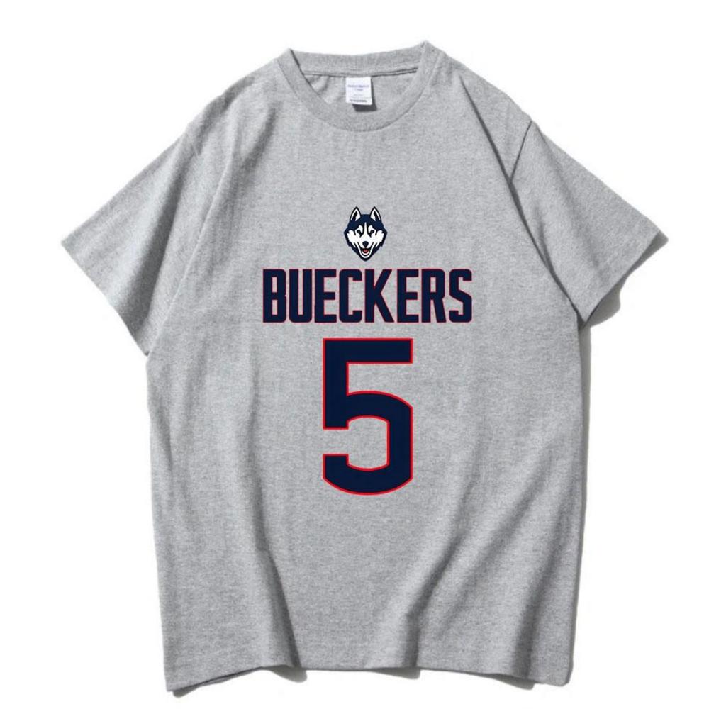 Paige Bueckers Number 5 T-shirts Basketball Player Casual Mens Tee-shirt Short Sleeve Round Neck T-shirts Graphic Printing Tees