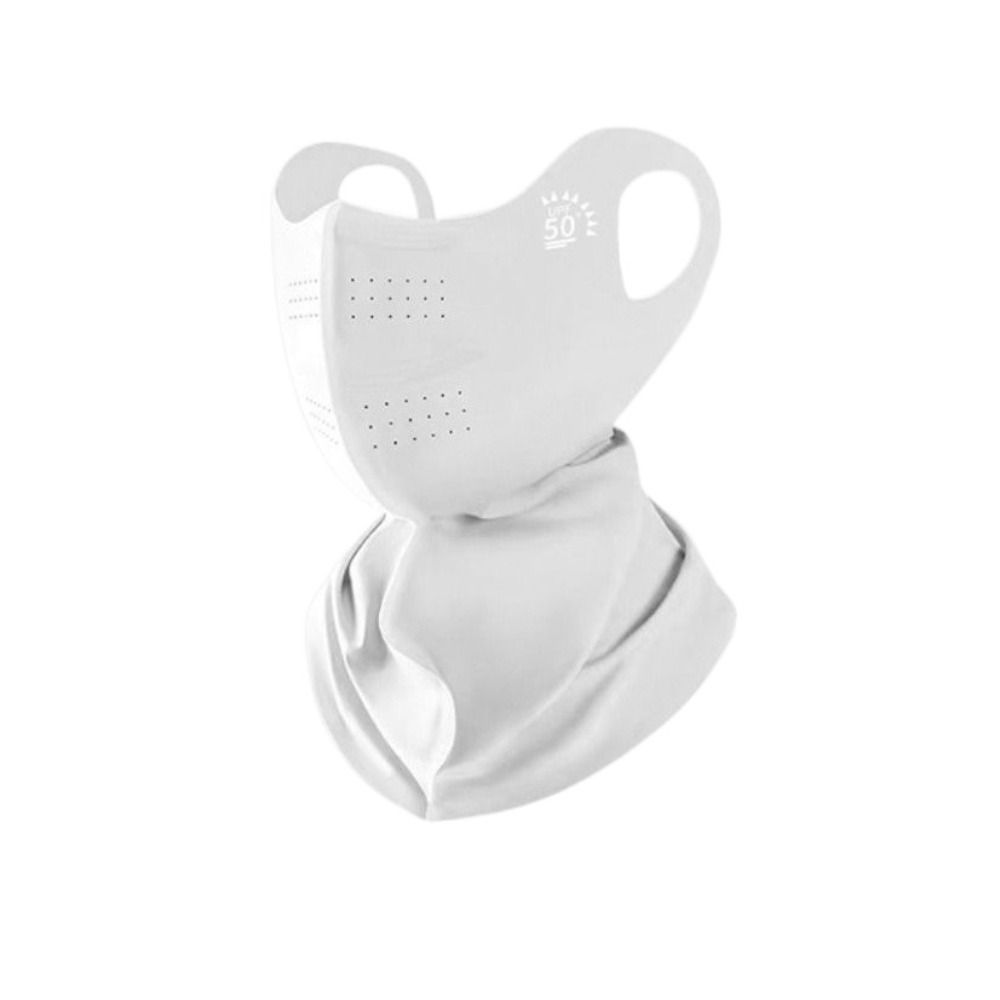 UPF 50+ Ice Silk Face Cover Anti UV Neck Wrap Cover Thin Full-Face Sunscreen Veil Woman/Man