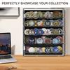 Acrylic Coin Display Box Transparent Magnetic Door Large Capacity Challenge Coin Stand Display Case Wall-mounted Storage Holders