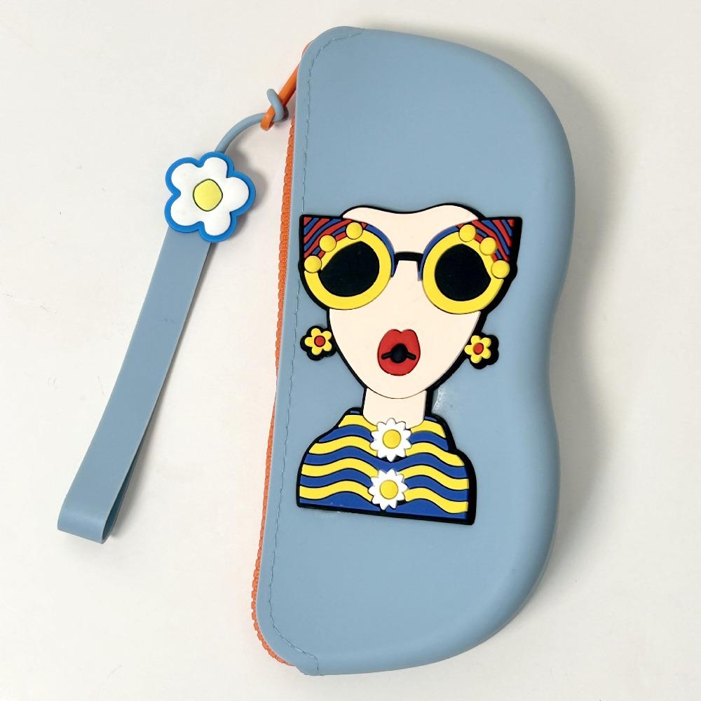 Waterproof Small Items Bag Dustproof Sunglasses Pouch Simple Silicone Eyeglasses Case  Travel