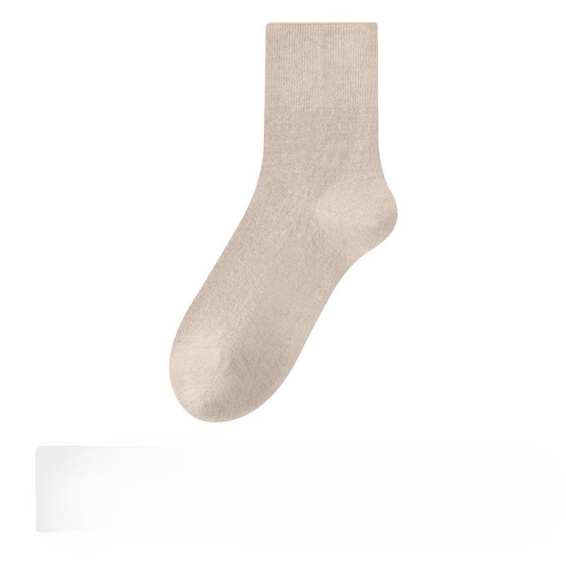 Woolen Socks for Women, Thickened Warm Mid-calf Socks, Loose Stockings That Don't Pinch The Feet, Long Calf Socks for Women
