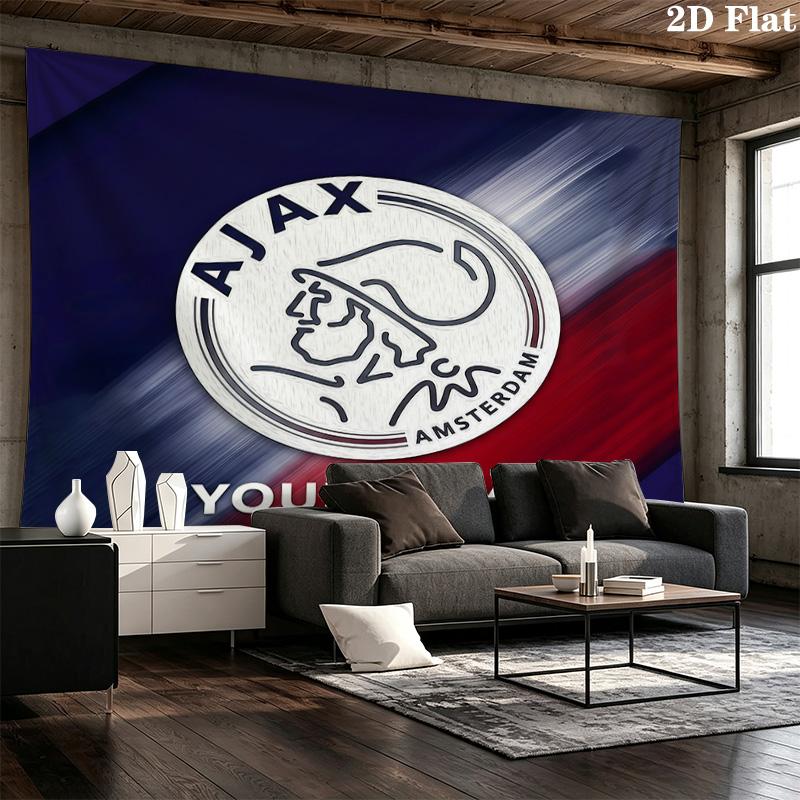 Custom Name Ajax Amsterdam3Printed Tapestry – Wall Hanging for Bedrooms, Dorms, and Home Decor