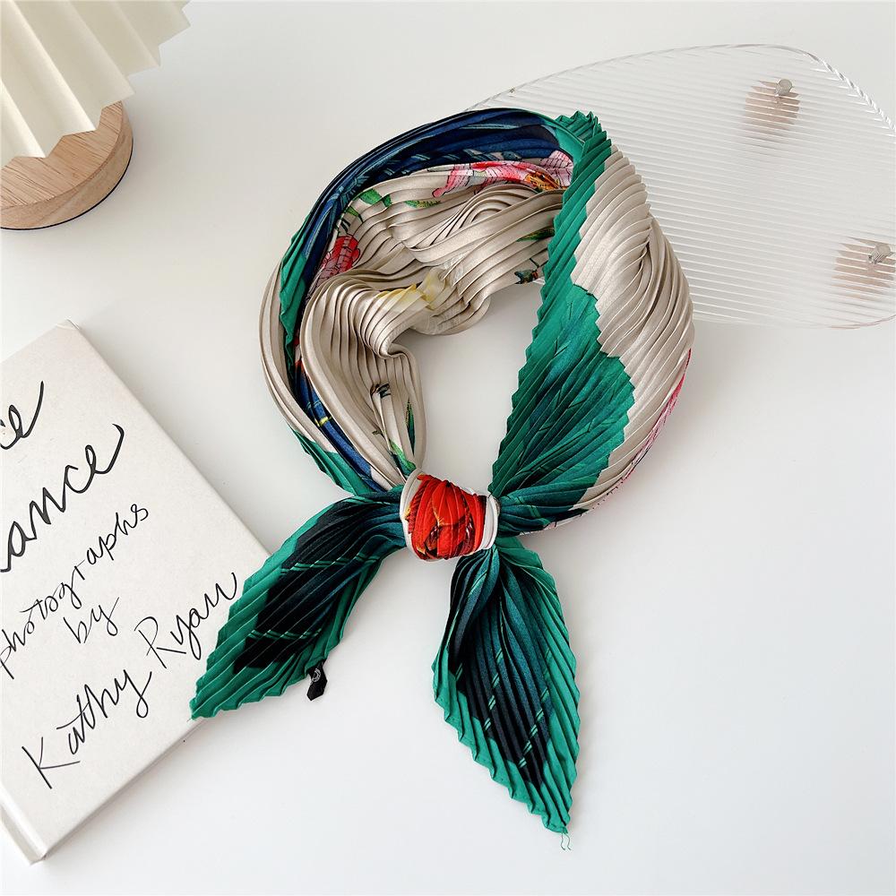 70cm Fold Square Scarf Women Spring Summer Fashion Bandanas Bag Hat Head Hair Shawl Wraps