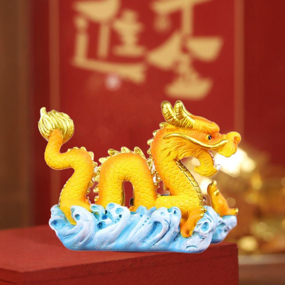 Mythical Animal New Year Ornament Resin Baking Cake Decoration  Spring Festival