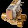 Honghui 1-In, 2-Out Full Copper Solenoid Valve for Water Heater, Male Thread, DC12V/24V, AC220V
