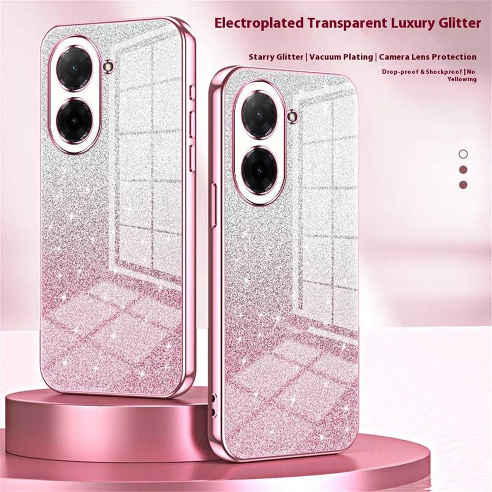 For Xiaomi Redmi A5 4G (171.7mm)/Poco C71 4G Case Electroplating Gradient Glitter TPU Phone Cover