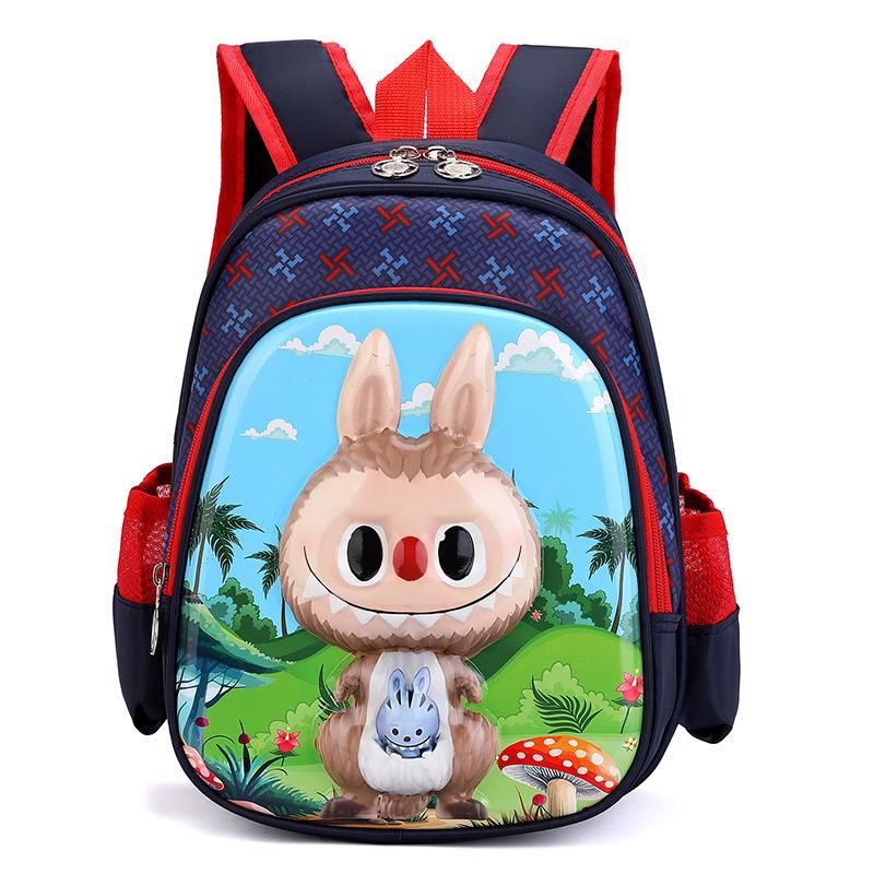 12-inch Schoolbag Boy Backpack 3D Three-dimensional Hard Shell Pull Cloth Cartoon Cute Girl Student Bag CLE