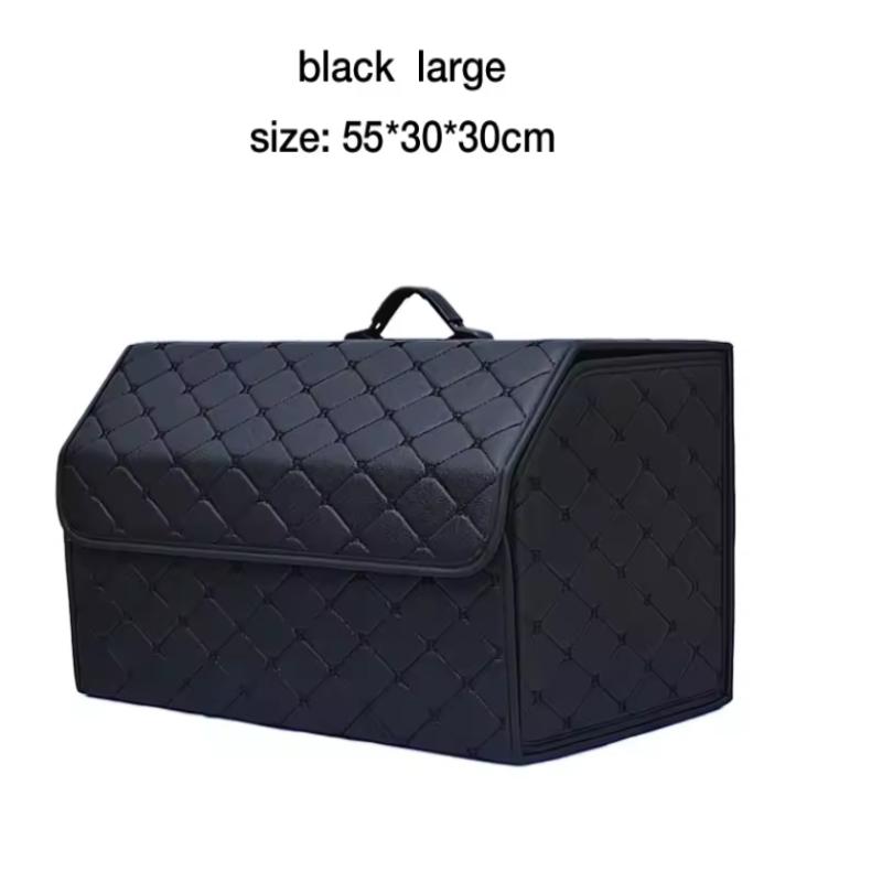 Car storage box car trunk storage storage box leather storage box box folding multi-functional car supplies travel outing