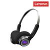 Original Lenovo LS113 On-Ear Bluetooth 6.0 Headphones 30H Battery ENC Noise Reduction Wireless Headset RGB Light Stylish Retro Earphones New