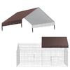 Oxford Fabric Tarp Chicken Cage Cover UV Protection Waterproof PVC Coating Breathable Oxford Fabric Silver-coated Reinforcement