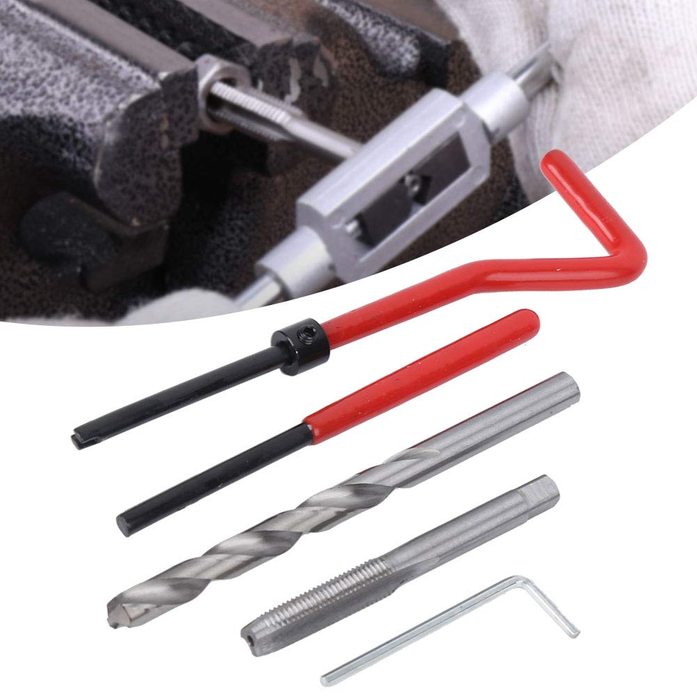 M7 Thread Repair Kit, 25Pcs Metric Threading Tool Insert Coil Helicoil For Auto Repair Kit with Plastic Box