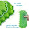 1PC 37 Grid Honeycomb Silicone Ice Cube Mold Large-capacity Ice Tray Mold Reusable Food Grade Ice Maker with Lids Popsicle Mould