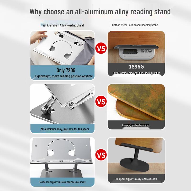 Verstellbarer Lese-Ständer aus Aluminiumlegierung