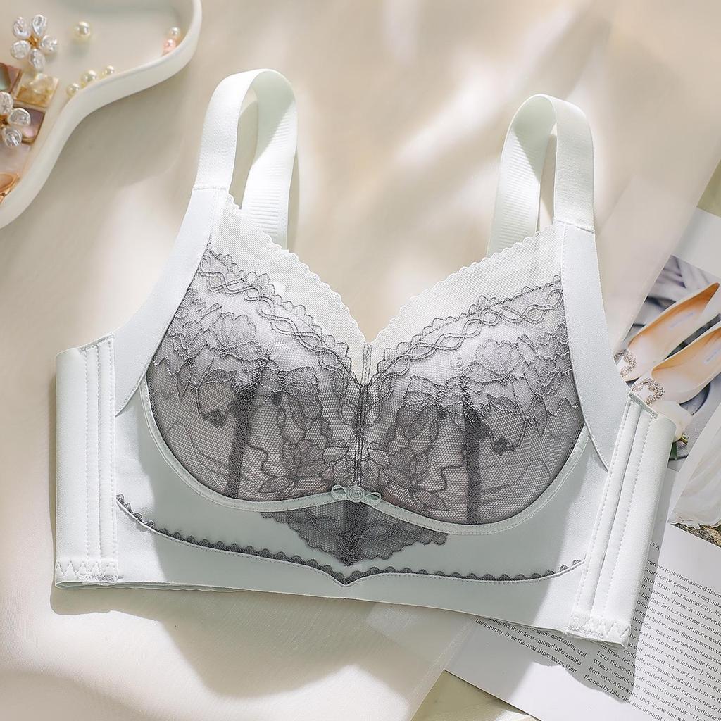 Lace Push-Up Bra for Women - Sexy, Comfortable, High Side Coverage, Adjustable Massage Fit