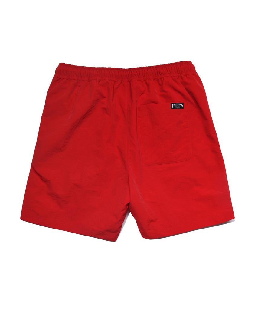 PHYPS MOTORCYCLE [2Pack] Original Wing Logo Beach Shorts Black / Red