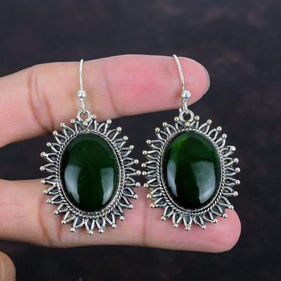 Green Fire Labradorite Earring Original Gemstone Earring 925 Sterling Silver Earring Handmade Elegant Jewelry Wedding Gifts Designer Earring