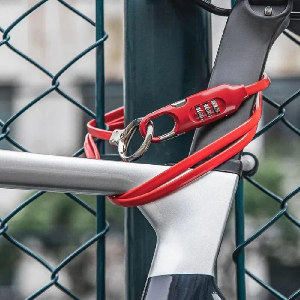 High Strength Bicycle Password Lock 150cm Length Anti-theft Bike Lock  Helmet Lock