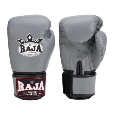 Raja Standard Synthetic Leather Boxing Gloves Gray 16OZ