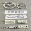 3d ABS Silver Logo CX-50 Emblem AWD Letters Car Trunk Badge For CX50 Front Accessories 2.5 Car Door Fender Badge