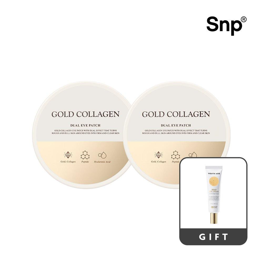 

2 SNP Gold Collagen Dual Eye Patches (+ 25ml Gold Eye Cream included)