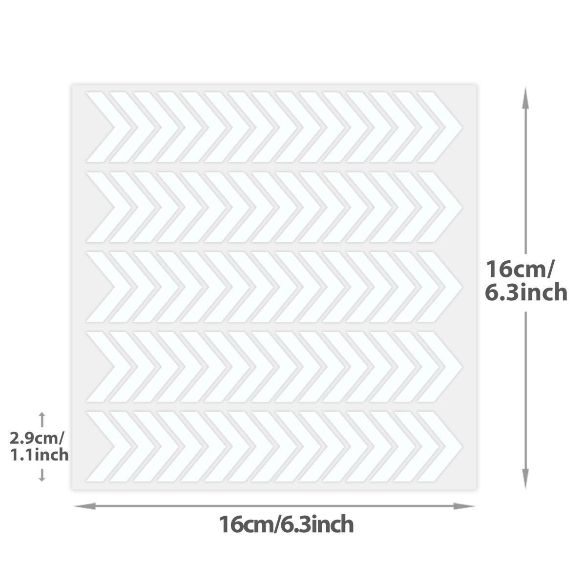

Водонепроницаемая светоотражающая переводная пленка со стрелками для одежды, спортивной одежды, защитной рабочей униформы, термопрессованная виниловая декоративная пленка 16x16 см