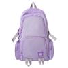 Men's Sports Backpack Women's Large Capacity Backpack Solid Color Student Schoolbag