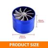 Universal 3In Turbo Cold Air Intake Hose Single Fan Turbonator Fuel Gas Saver