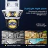 Új 8K WiFi kamera kültéri 10X zoom három képernyős PTZ videó megfigyelő Yoosee Street Dome 16MP biztonsági védő CCTV kamerák