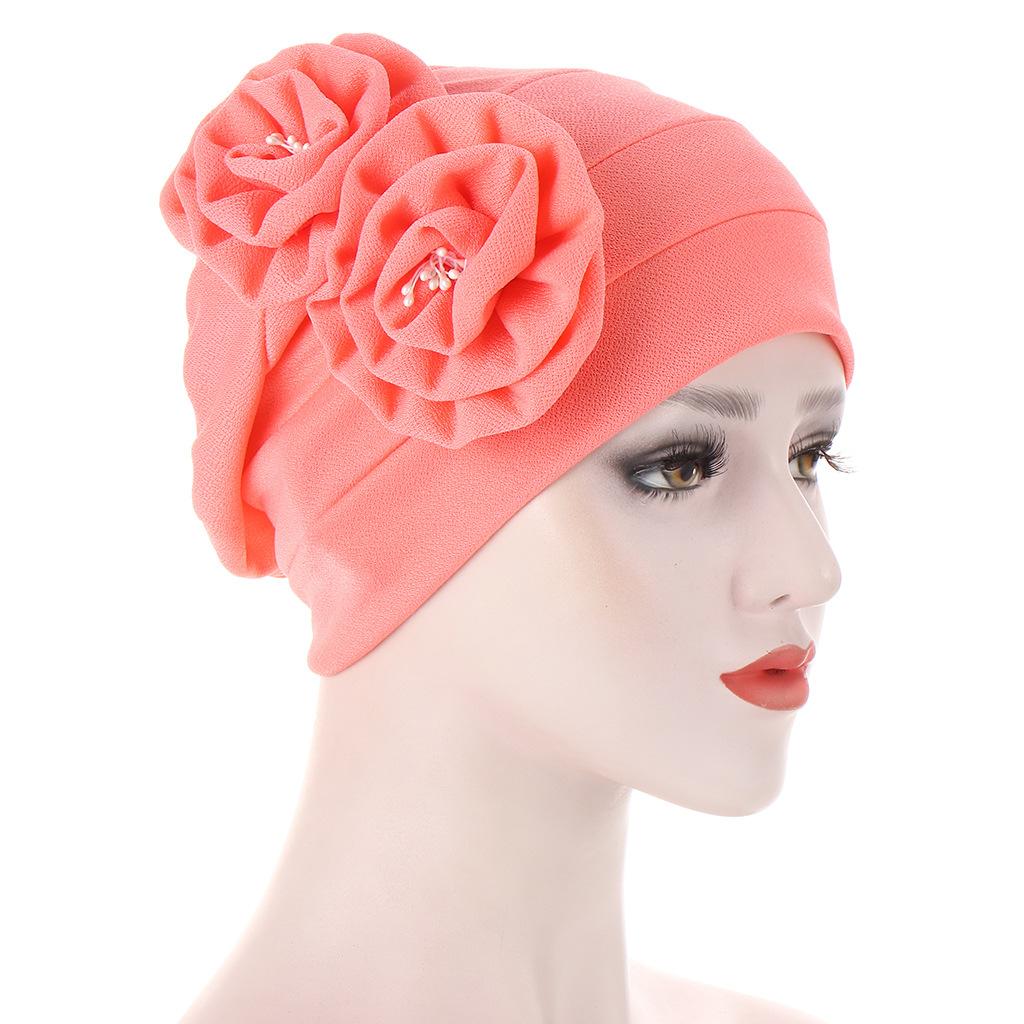 New Elastic Fashion Turban Hat Solid Color Women Warm Winter Headscarf Bonnet Inner Hijabs Cap Muslim Hijab Femme Wrap Head