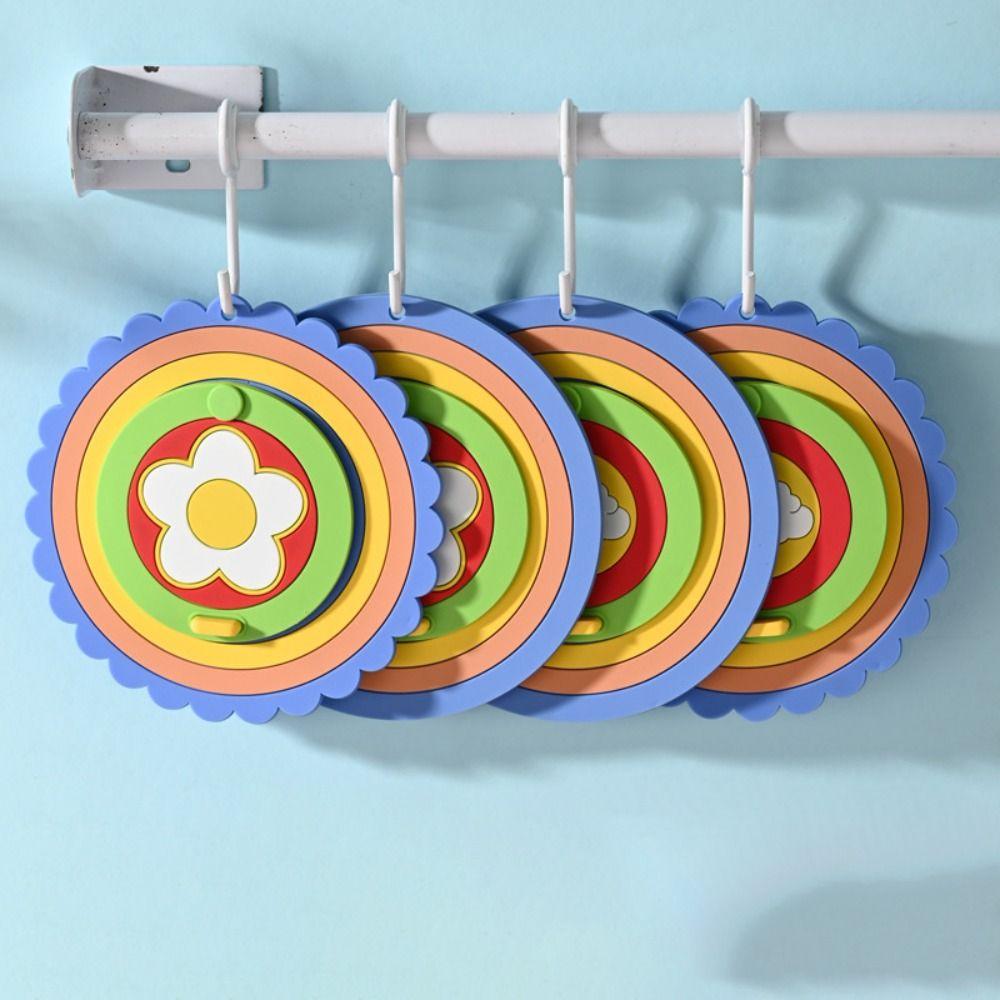 Cute Cartoon Rainbow Floor Drain Cover Thickened Soft Bathroom Drain Stopper Simple Silicone Pad Sink Strainer Kitchen