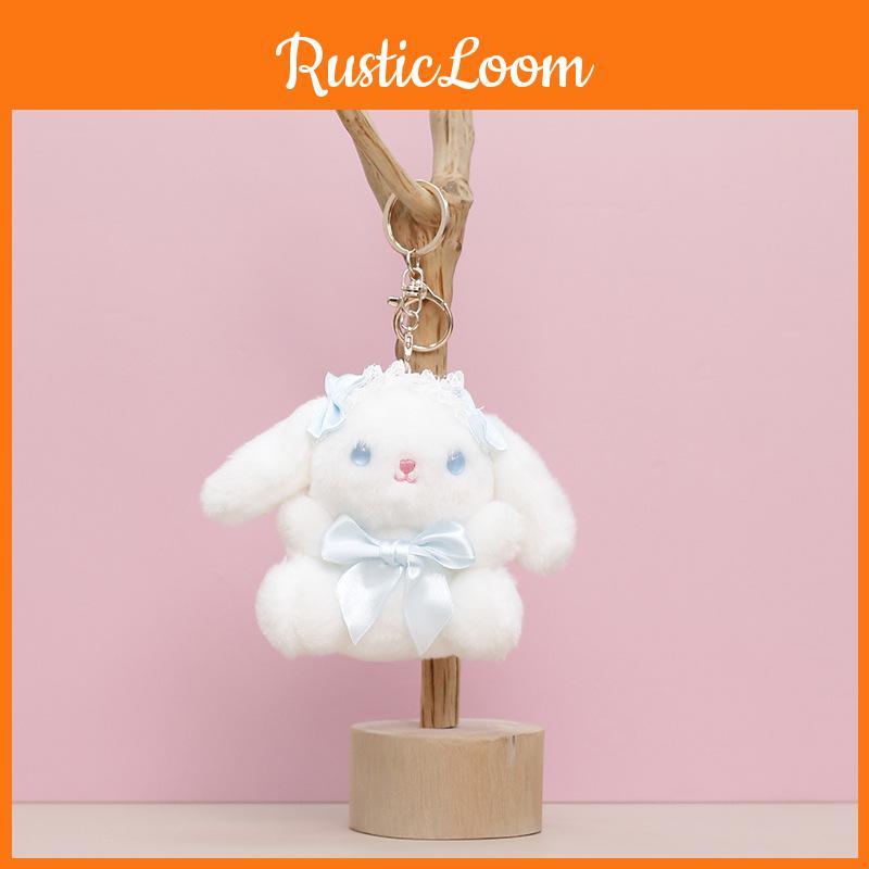 Rabbit Plush Lolita Keychain Bag Decoration Animal Pendant Gift Doll Cartoon