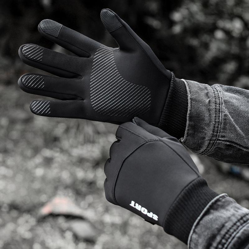Durable And Safe Winter Cycling Gloves For Women Men Water-Repellent Touchscreen Warm Gloves Windproof Outdoor Sports Driving Anti-Slip Gloves
