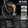 Electric Bicycle Vitilan V3 1200W Peak Motor 20" Fat Tire Foldable Electric Bike For Adult 48V 13AH LCD Display 7 Speed